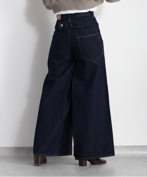 cepo(セポ)の「デニムタックワイドパンツ《立体裁断》(デニムパンツ・レディース・ネイビー/オフホワイト・L/M/S)」の19枚目の写真