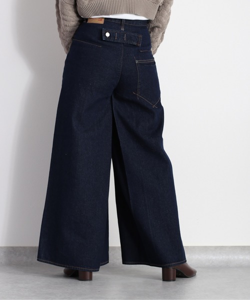 cepo(セポ)の「デニムタックワイドパンツ《立体裁断》(デニムパンツ・レディース・ネイビー/オフホワイト・L/M/S)」の20枚目の写真