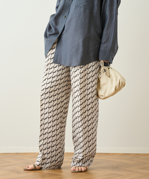[JS L'essage] SWAN MONOプリントパンツ journal standard L'essage（ジャーナルスタンダードレサージュ
