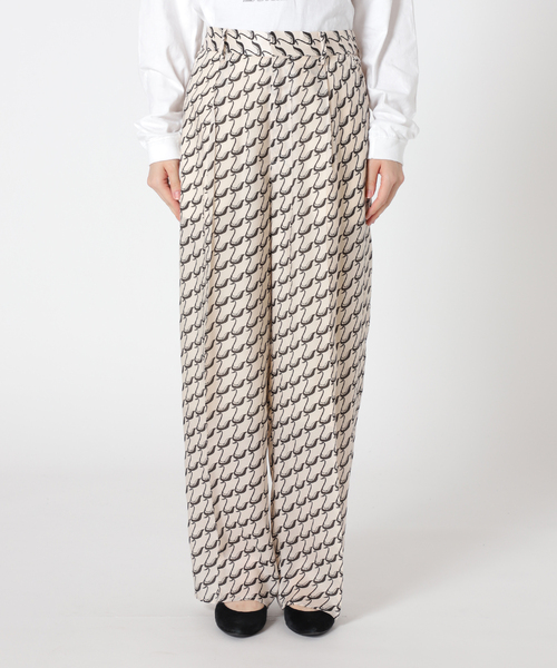 [JS L'essage] SWAN MONOプリントパンツ journal standard L'essage（ジャーナルスタンダードレサージュ