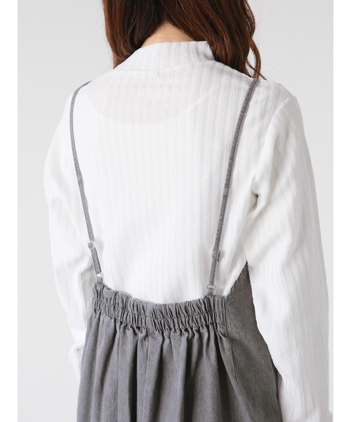 ehka sopo(エヘカソポ)の「デニムキャミワンピース(ワンピース・レディース・ブラック/グレー/ネイビー・フリ-)」の9枚目の写真