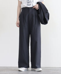 fredy emue | 【セットアップ可能】リネン混セミワイドパンツ(その他パンツ)