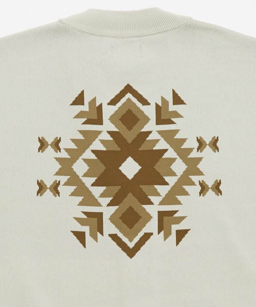 NULL（ヌル）の「【NULL】ネイティブ柄 ニットカーディガン（カーディガン/ボレロ・メンズ・ナチュラル/ブラック・MEDIUM/LARGE）」の19枚目の写真