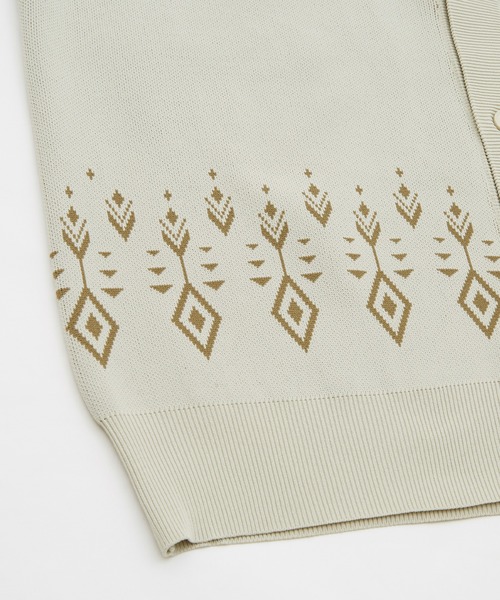 NULL（ヌル）の「【NULL】ネイティブ柄 ニットカーディガン（カーディガン/ボレロ・メンズ・ナチュラル/ブラック・MEDIUM/LARGE）」の21枚目の写真