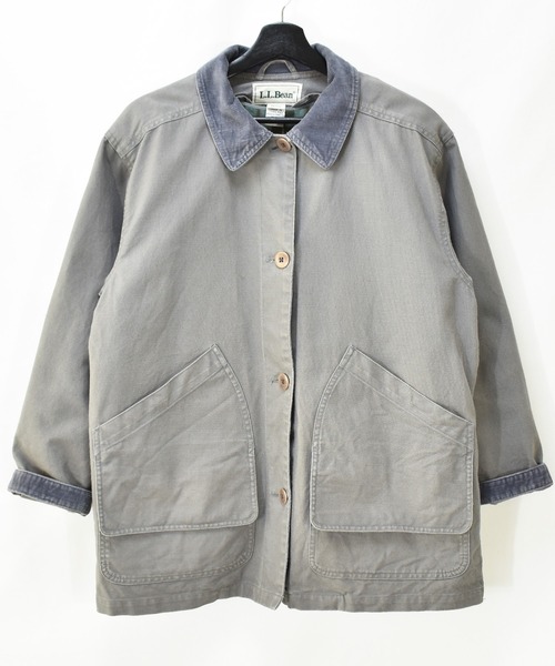 L.L.Bean(エルエルビーン)の「【ヴィンテージ古着】L.L.Bean / エルエルビーン チェックライナー付き コットンジャケット(カバーオール・レディース・グレー・MEDIUM)」の16枚目の写真