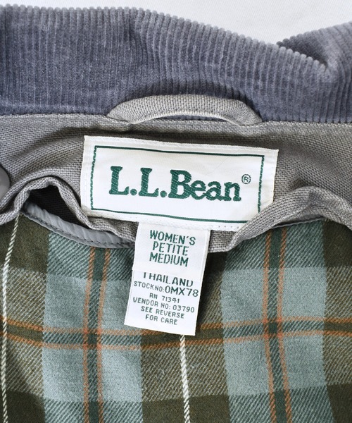 L.L.Bean(エルエルビーン)の「【ヴィンテージ古着】L.L.Bean / エルエルビーン チェックライナー付き コットンジャケット(カバーオール・レディース・グレー・MEDIUM)」の8枚目の写真