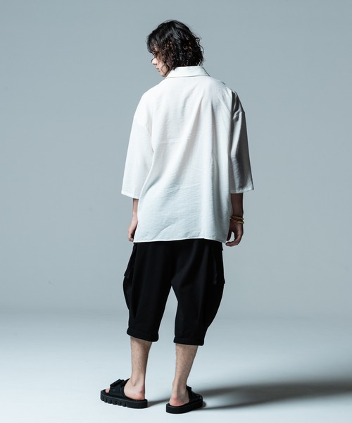 glamb（グラム）の「Cropped Sarrouel Cargo Pants / クロップドサルエルカーゴパンツ（カーゴパンツ・メンズ・グレー/ブラック/カーキ・S/M/L）」の13枚目の写真