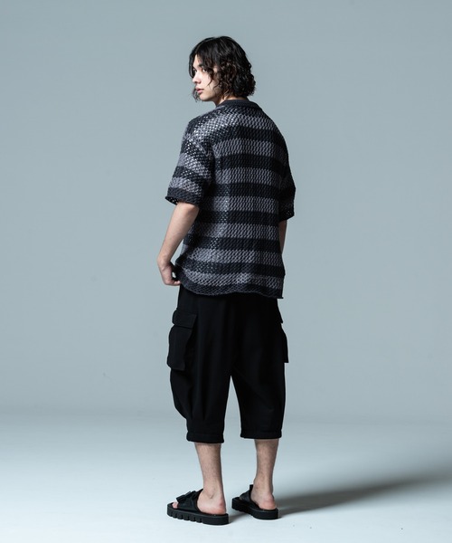 glamb（グラム）の「Cropped Sarrouel Cargo Pants / クロップドサルエルカーゴパンツ（カーゴパンツ・メンズ・グレー/ブラック/カーキ・S/M/L）」の20枚目の写真