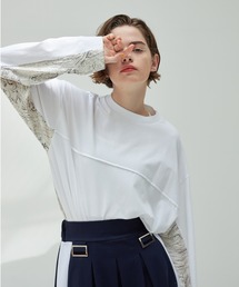 casane | ストレイタムモチーフロンTEE(Tシャツ/カットソー)