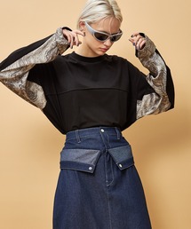 casane | ストレイタムモチーフロンTEE(Tシャツ/カットソー)