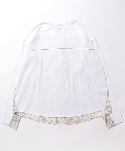 casane(カサネ)の「ストレイタムモチーフロンTEE(Tシャツ/カットソー・レディース・ホワイト/ブラック・FREE)」の9枚目の写真