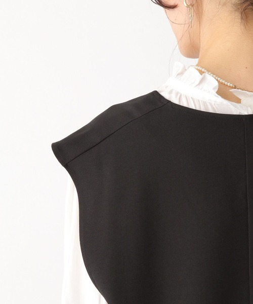 LEPSIM（レプシィム）の「【ハタラク7DAYSシリーズ】Vネックプルオーバージレ　170610（ベスト・レディース・ブラウン/グリーン/アイボリー/ブラック・FREE）」の16枚目の写真