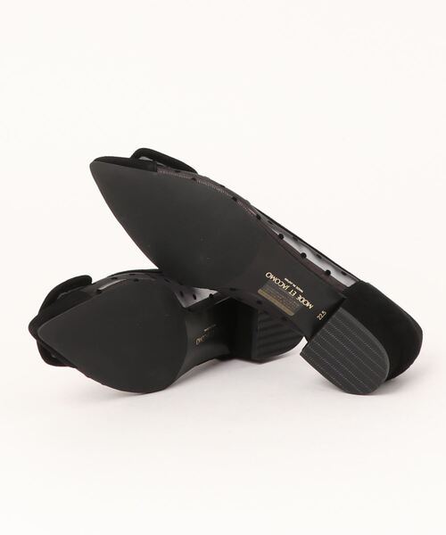 Mode et Jacomo（モードエジャコモ）の「スクエアモチーフチュールパンプス（パンプス・レディース・グレー/ブラック/シルバー/ホワイト×ライトグレー・22.5cm/23cm/23.5cm/24cm/24.5cm）」の8枚目の写真