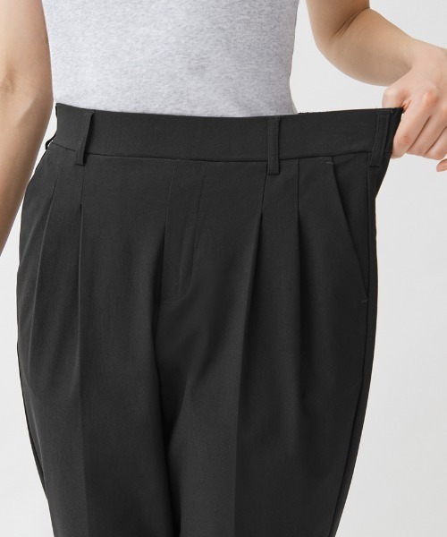 Tuche（トゥシェ）の「Tuche/トゥシェ ストレッチパンツ テーパードスタイル レーヨン混 アンクル丈（その他パンツ・レディース・ブラック/ネイビー/サンドベージュ/イエロー系その他/グレー系その他・MEDIUM/LARGE/X-LARGE）」の10枚目の写真