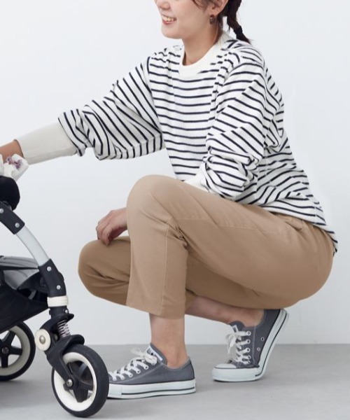 Tuche（トゥシェ）の「Tuche/トゥシェ ストレッチパンツ テーパードスタイル レーヨン混 アンクル丈（その他パンツ・レディース・ブラック/ネイビー/サンドベージュ/イエロー系その他/グレー系その他・MEDIUM/LARGE/X-LARGE）」の15枚目の写真