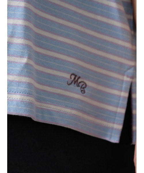 MB mint breeze(エムビーミントブリーズ)の「【L~5L 大きいサイズ】コットン ベア天 Vネック Tシャツ(Tシャツ/カットソー・レディース・ブルー/ブラック/ネイビー/クリーム/ダークインディゴブルー/サックスブルー・LL/5L/4L/3L/L)」の21枚目の写真