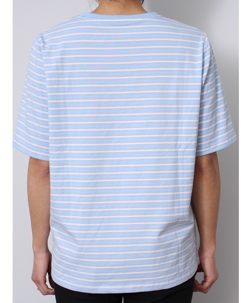 MB mint breeze(エムビーミントブリーズ)の「【L~5L 大きいサイズ】コットン ベア天 Vネック Tシャツ(Tシャツ/カットソー・レディース・ブルー/ブラック/ネイビー/クリーム/ダークインディゴブルー/サックスブルー・LL/5L/4L/3L/L)」の19枚目の写真