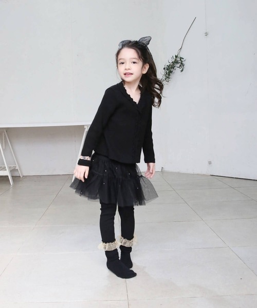 Rora（ローラ）の「ゆい アンクルソックス（ソックス/靴下・キッズ・ベージュ/ブラック/ホワイト・18-20cm/20-22cm/16-18cm）」の5枚目の写真