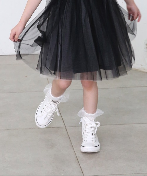 Rora（ローラ）の「ゆい アンクルソックス（ソックス/靴下・キッズ・ベージュ/ブラック/ホワイト・18-20cm/20-22cm/16-18cm）」の8枚目の写真