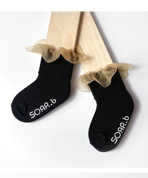 Rora（ローラ）の「ゆい アンクルソックス（ソックス/靴下・キッズ・ベージュ/ブラック/ホワイト・18-20cm/20-22cm/16-18cm）」の15枚目の写真