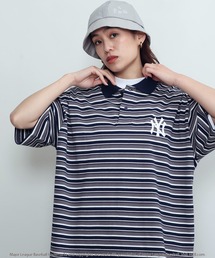 MLB / メジャーリーグベースボール Lulu & Arnie 別注 オーバーサイズ 半袖 ポロシャツ