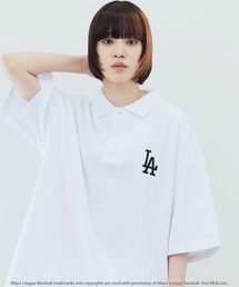 MLB / メジャーリーグベースボール Lulu & Arnie 別注 オーバーサイズ 半袖 ポロシャツ