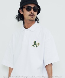 MLB / メジャーリーグベースボール Lulu & Arnie 別注 オーバーサイズ 半袖 ポロシャツ