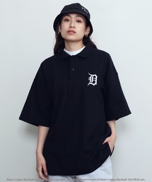 MLB / メジャーリーグベースボール Lulu & Arnie 別注 オーバーサイズ 半袖 ポロシャツ