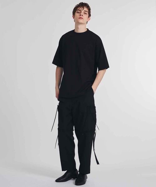 08sircus（ゼロエイトサーカス）の「【08sircus/ゼロエイトサーカス】Suvin fine jersey over size tee（Tシャツ/カットソー・メンズ・ブラック・X-LARGE）」の3枚目の写真