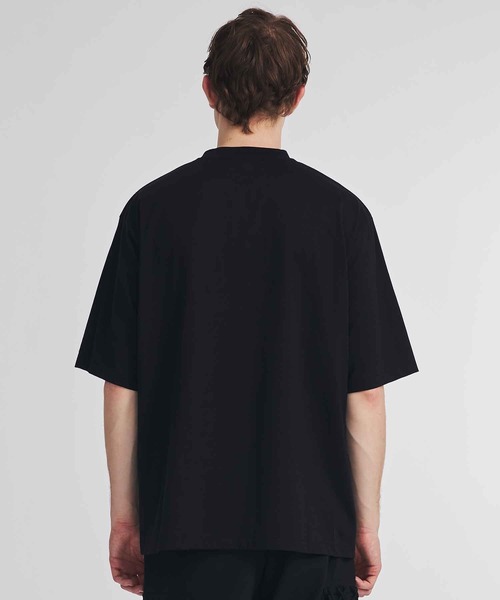 08sircus（ゼロエイトサーカス）の「【08sircus/ゼロエイトサーカス】Suvin fine jersey over size tee（Tシャツ/カットソー・メンズ・ブラック・X-LARGE）」の6枚目の写真