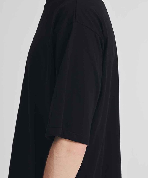 08sircus（ゼロエイトサーカス）の「【08sircus/ゼロエイトサーカス】Suvin fine jersey over size tee（Tシャツ/カットソー・メンズ・ブラック・X-LARGE）」の8枚目の写真