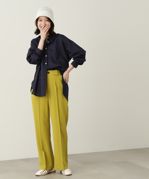 N.（N. Natural Beauty Basic）（エヌエヌナチュラルビューティーベーシック）の「◆バックスリットパンツ（スラックス・レディース・ブラック/グレー/イエロー・MEDIUM）」の12枚目の写真