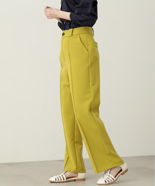 N.（N. Natural Beauty Basic）（エヌエヌナチュラルビューティーベーシック）の「◆バックスリットパンツ（スラックス・レディース・ブラック/グレー/イエロー・MEDIUM）」の16枚目の写真