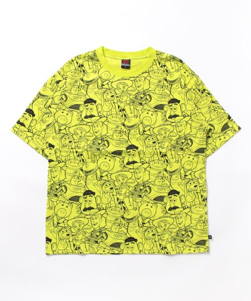 Disney(ディズニー)の「親子お揃い 通販限定 総柄 ディズニーTシャツ 8152A(Tシャツ/カットソー・レディース・バイオレット/ターコイズブルー/イエロー×グリーン/パープル/グリーン系その他7/ピンク・L/M/XL/S)」の10枚目の写真
