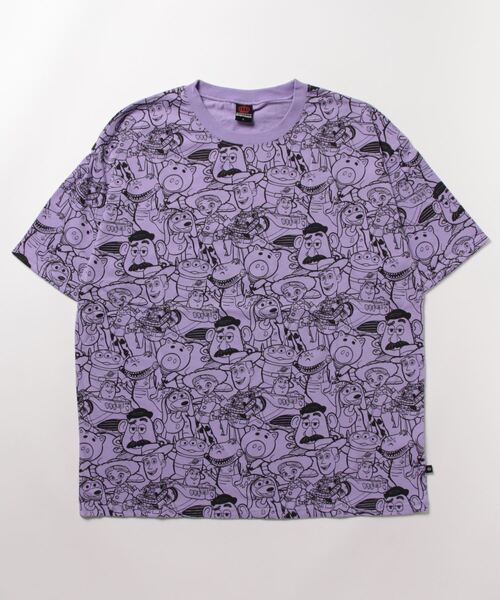 Disney(ディズニー)の「親子お揃い 通販限定 総柄 ディズニーTシャツ 8152A(Tシャツ/カットソー・レディース・バイオレット/ターコイズブルー/イエロー×グリーン/パープル/グリーン系その他7/ピンク・L/M/XL/S)」の11枚目の写真