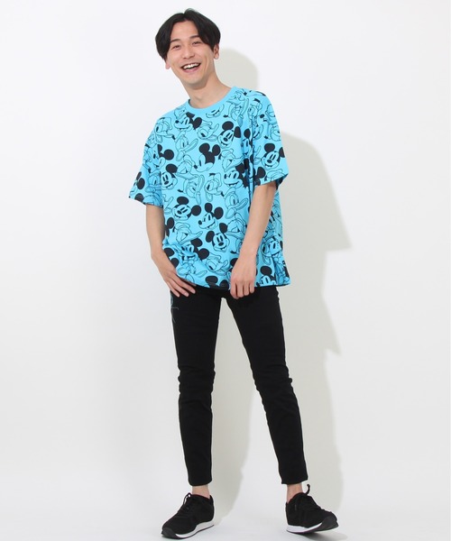 Disney(ディズニー)の「親子お揃い 通販限定 総柄 ディズニーTシャツ 8152A(Tシャツ/カットソー・レディース・バイオレット/ターコイズブルー/イエロー×グリーン/パープル/グリーン系その他7/ピンク・L/M/XL/S)」の17枚目の写真