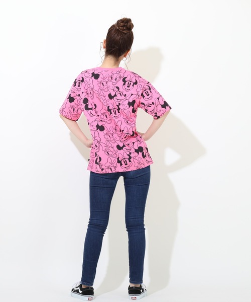 Disney(ディズニー)の「親子お揃い 通販限定 総柄 ディズニーTシャツ 8152A(Tシャツ/カットソー・レディース・バイオレット/ターコイズブルー/イエロー×グリーン/パープル/グリーン系その他7/ピンク・L/M/XL/S)」の16枚目の写真