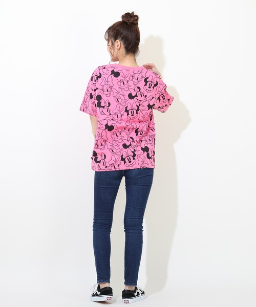 Disney(ディズニー)の「親子お揃い 通販限定 総柄 ディズニーTシャツ 8152A(Tシャツ/カットソー・レディース・バイオレット/ターコイズブルー/イエロー×グリーン/パープル/グリーン系その他7/ピンク・L/M/XL/S)」の15枚目の写真