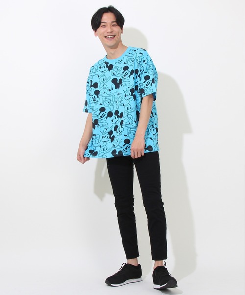 Disney(ディズニー)の「親子お揃い 通販限定 総柄 ディズニーTシャツ 8152A(Tシャツ/カットソー・レディース・バイオレット/ターコイズブルー/イエロー×グリーン/パープル/グリーン系その他7/ピンク・L/M/XL/S)」の19枚目の写真