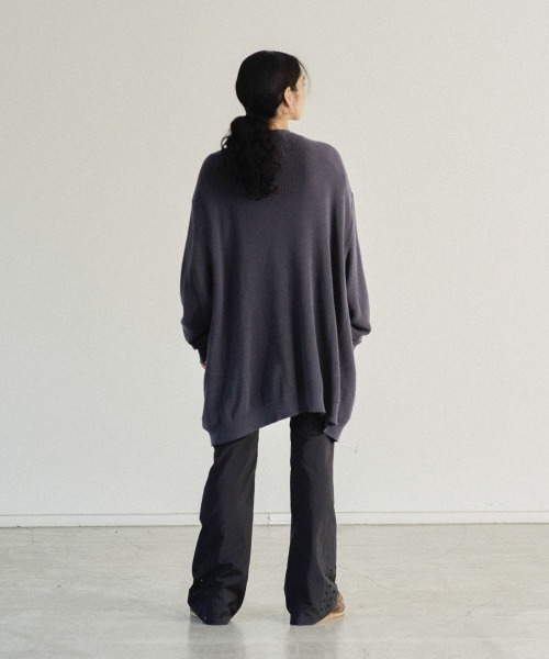 FACETASM（ファセッタズム）の「RAW EDGE FINISHINGS CARDIGAN（カーディガン/ボレロ・メンズ・ネイビー/オレンジ/チャコールグレー・00）」の6枚目の写真