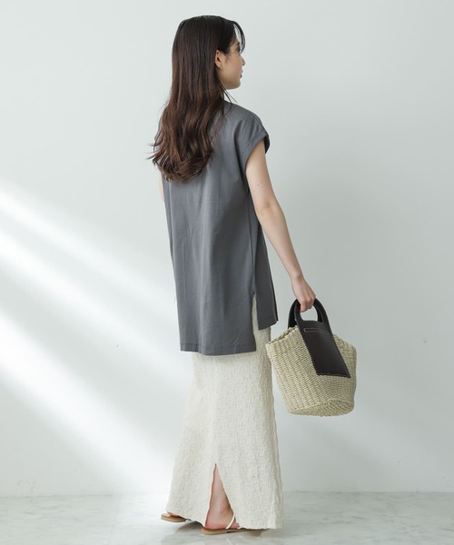 SENSE OF PLACE by URBAN RESEARCH（センスオブプレイスバイアーバンリサーチ）の「ジャガードナロースカート（スカート・レディース・ブラック/アイボリー/オレンジ・ONE）」の7枚目の写真