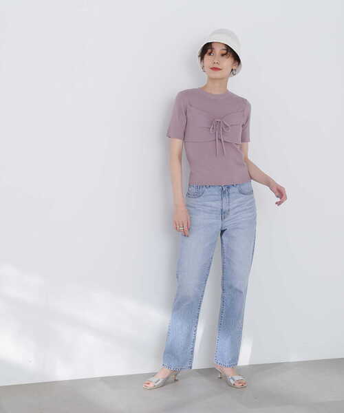 N.（N. Natural Beauty Basic）（エヌエヌナチュラルビューティーベーシック）の「◆ビスチェニット（ニット/セーター・レディース・ブラック/カーキ/ピンク・MEDIUM）」の22枚目の写真