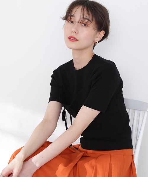 N.（N. Natural Beauty Basic）（エヌエヌナチュラルビューティーベーシック）の「◆ビスチェニット（ニット/セーター・レディース・ブラック/カーキ/ピンク・MEDIUM）」の2枚目の写真