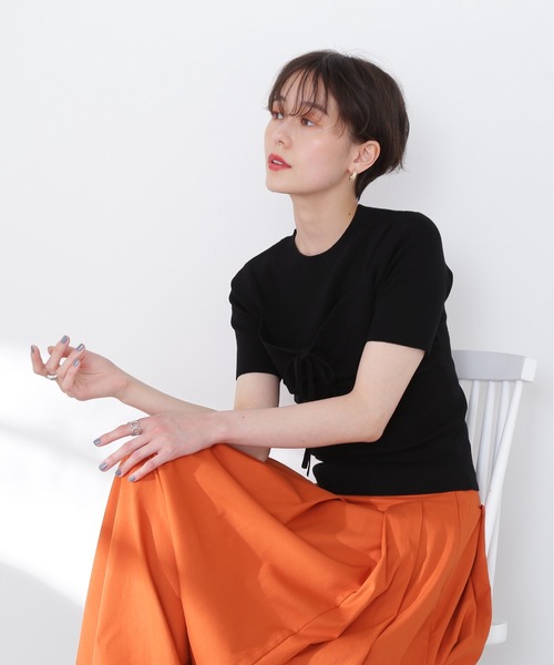 N.（N. Natural Beauty Basic）（エヌエヌナチュラルビューティーベーシック）の「◆ビスチェニット（ニット/セーター・レディース・ブラック/カーキ/ピンク・MEDIUM）」の19枚目の写真