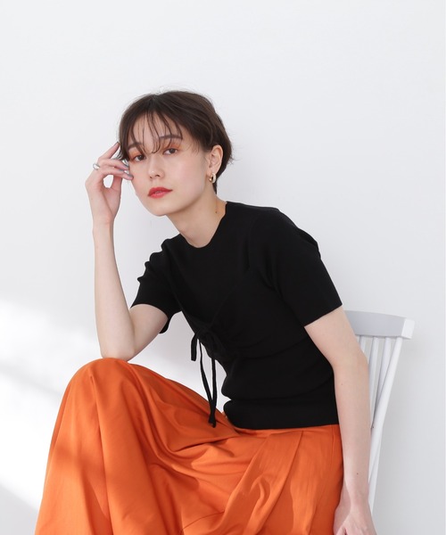 N.（N. Natural Beauty Basic）（エヌエヌナチュラルビューティーベーシック）の「◆ビスチェニット（ニット/セーター・レディース・ブラック/カーキ/ピンク・MEDIUM）」の8枚目の写真