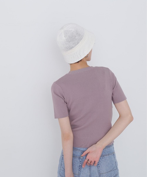 N.（N. Natural Beauty Basic）（エヌエヌナチュラルビューティーベーシック）の「◆ビスチェニット（ニット/セーター・レディース・ブラック/カーキ/ピンク・MEDIUM）」の21枚目の写真