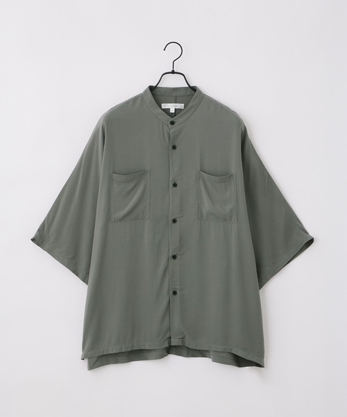 ムータマリン バンドカラーシャツ ムータマリンバンドカラーシャツ