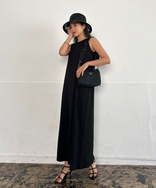 TRUNC（トランクエイティーエイト）の「American Sleeve Cutsew Dress（ワンピース・レディース・モカ/ブラック・FREE）」の8枚目の写真