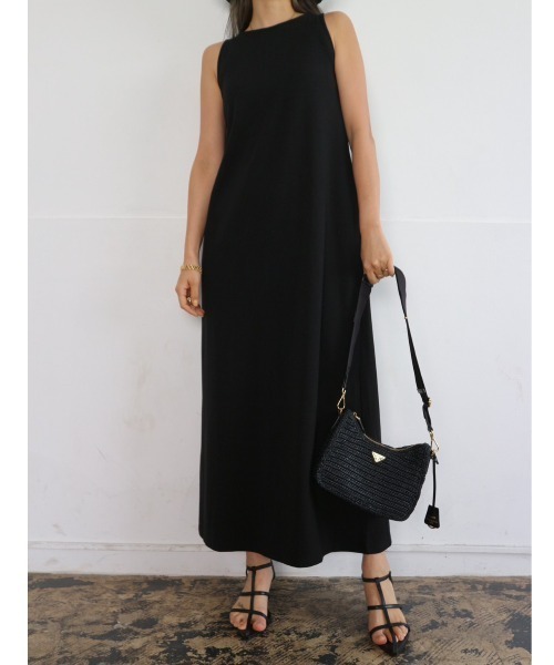 TRUNC（トランクエイティーエイト）の「American Sleeve Cutsew Dress（ワンピース・レディース・モカ/ブラック・FREE）」の4枚目の写真