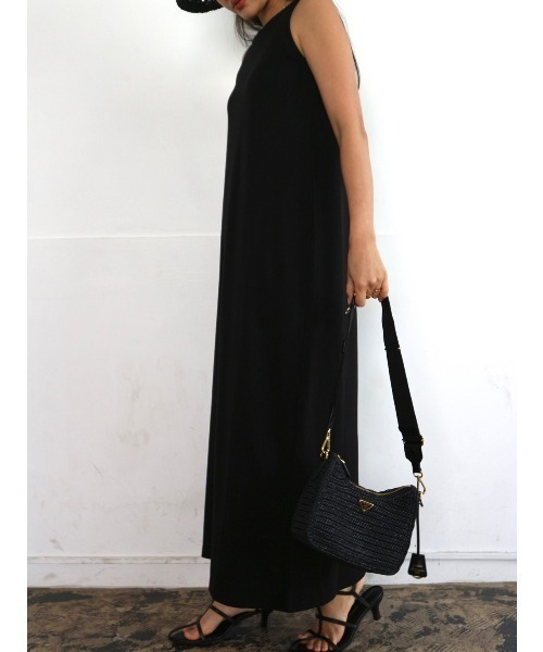 TRUNC（トランクエイティーエイト）の「American Sleeve Cutsew Dress（ワンピース・レディース・モカ/ブラック・FREE）」の5枚目の写真